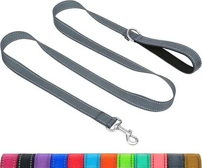Zdjęcie produktu dla Smycz dla psa odblaskowa nylonowa ergonomiczny uchwyt 1 2