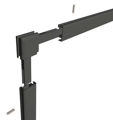 Produktbild von Kunststoff-Eckverbinderset in anthrazit