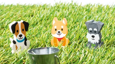 Zdjęcie produktu dla 24XBRUNNEN 102738102 Radierer Hund 3er