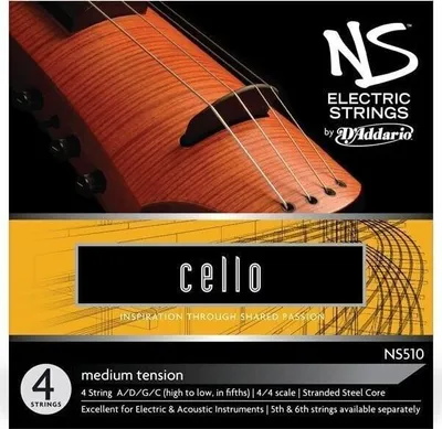 Zdjęcie produktu dla D'Addario NS510, Wiolonczela, Stal, 4 szt.