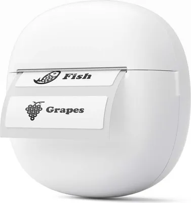 Image de INF Mini Imprimante Thermique Portable 58mm - Bluetooth Étiquettes & Reçus Blanc