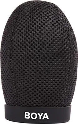 Immagine prodotto di Boya BY-T80, supporto antivento in schiuma da 80 mm, compatibile con microfoni di diametro 1,9-2,3 cm, colore nero