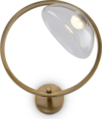 Produktbild von Maytoni Lunare LED Wandlampe IP20 35cm 5W 3000K Warmweiß Glas/Messing