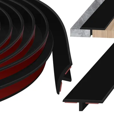 Productafbeelding van Overgangsprofiel, T-profiel, zelfklevend, 200 cm x 2 cm, voor laminaatvloeren