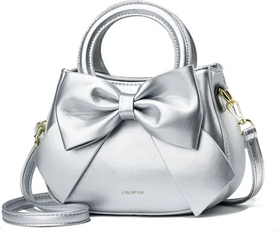 Produktbild von Crossbody Bag Damen, mit Top Carry Handle und Cute Bow Knot  Crossbody Purses und Handtaschen