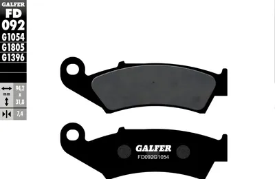Produktbild von Bremsbeläge Galfer FD092G1054 Semi-Metall hinten für SYM Voyager 125 ccm Bj. 2005 - 2006