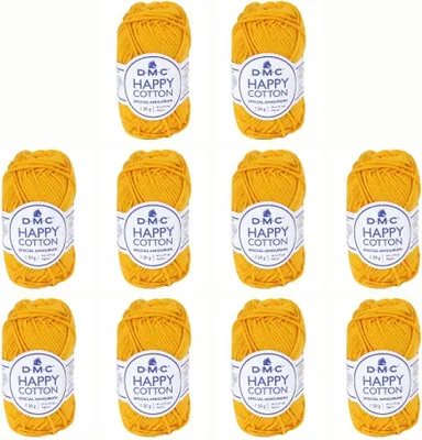 Produktbild von 10x DMC Happy Baumwolle – weiches Garn aus 100 % Baumwolle, 392, (Farbe 792)