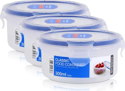 Produktbild von LocknLock Classic HPL932 Frischhaltedose 300ml - Luft & Wasserdicht (3er Pack)