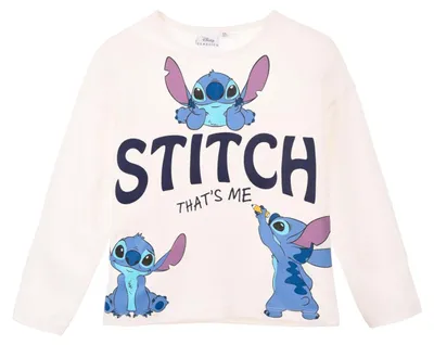 Produktbild von Langarmshirt Disney Stitch Weiß 98