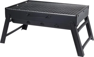 Produktbild von Progarden Faltbarer tragbarer Holzkohlegrill schwarz Metall 29x43x23,5 cm