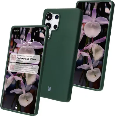 Produktbild von Bizon Soft Case Samsung Galaxy S25 Ultra dunkelgrün