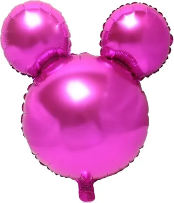 Produktbild von Folienballon Maus, Mouse, pink, ca. 45 cm, für Luftbefüllung