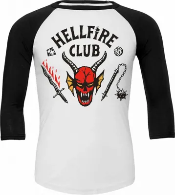 Immagine prodotto di Stranger Things 4 - Camicia a maniche lunghe Hellfire Club Taglia: L