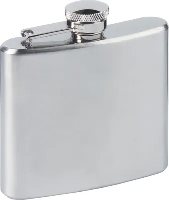 Produktbild von HALLER Flachmann Taschenflasche Stahl 120ccm silber matt Schnapsflasche 81191
