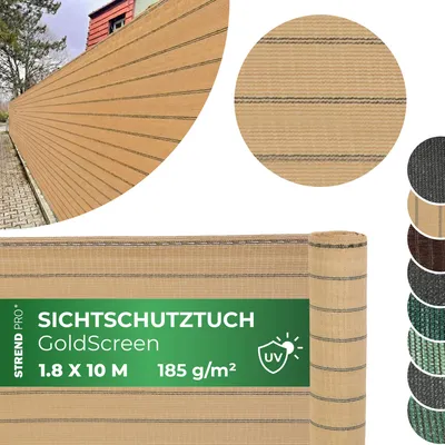 Produktbild von Gewebe, schattenspendend GoldScreen WE, 1,8x10 m, UV, 185 g/m2, beige