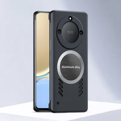 Produktbild von Honor X40 Hülle, Frameless PC Matt Kühlabdeckung Loch Wärmeableitung Schutzhülle für Honor X40 Schwarz