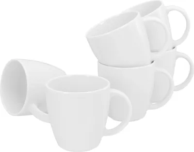 Produktbild von CreaTable, 12328, Victoria Weiss, Kaffeebecher 6-tlg, Porzellan