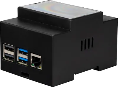 Obrázek produktu pro JOY-IT DIN-RAIL kryt Pi4, černý