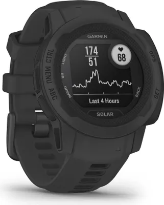 Produktbild von Garmin Smartwatch Instinct 2S, schiefergrau, Solar, GPS/GLONASS/Galileo, 10 ATM (100m)