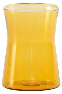 Obrázek produktu pro Sada 4 sklenic Zafferano, kolekce Classy, ručně foukané borosilikátové sklo, žlutozlatá barva, ergonomický geometrický design pro stolování