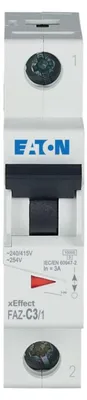 Produktbild von Eaton FAZ-C3/1, Miniatur-Leistungsschalter, Typ C, IP20