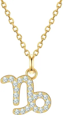 Produktbild von Glanzstücke München Halskette Sternzeichen Steinbock Sterling Silber Zirkonia