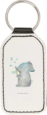 Produktbild von Mr. & Mrs. Panda Schlüsselanhänger Elefant Seifenblasen - Weiß - Geschenk, Liebesbeweis, anhänger für schlüssel, Elefanten, Taschenanhänger, Liebesspruch, Liebe