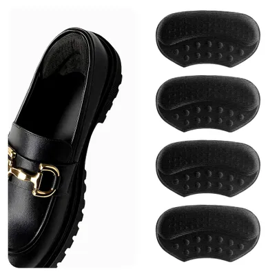 Produktbild von 4 Stück Fersenpolster für zu große Schuhe, 6 mm selbstklebende Fersenschutzkissen gegen Blasen und Reibung für Damen und Herren