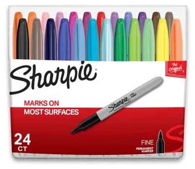 Produktbild von Permanentmarker-Set mit 24 Farben für kreative Anwendungen