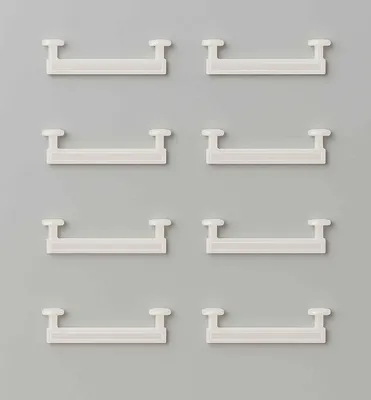 Produktbild von 8 Stück Schlaufengleiter 50 mm zum Dekorieren von Schlaufenschals an einer Gardinenstange oder Gardinenschiene 1010N