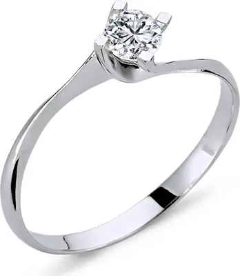 Produktbild von 0,25 Carat Solitär Diamantring 14 Karat Weißgold