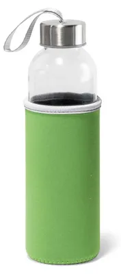 Produktbild von Sport-Wasserflasche/Getrankeflasche mit Hulle grun - 520 ml - Bidon