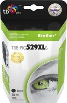 Produktbild von TB Print TBB-PIG529XLB, Schwarz, Tinte auf Pigmentbasis, 58 ml, 1 Stück(e), 2400 Seiten