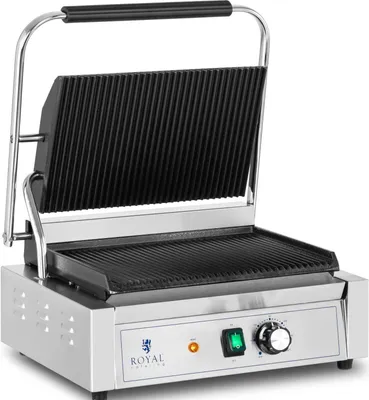 Zdjęcie produktu dla Expondo Royal Catering Grill kontaktowy – 2200 W – żebrowany