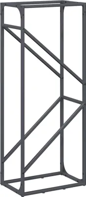 Image de vidaXL Étagère à bois de chauffage anthracite 40x25x100 cm Acier laminé à froid