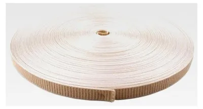 Produktbild von Stabiler Rolladengurt; Gurtband; Jalousiegurt | Gurtbreite 20 mm | Gurtstärke 1,2 mm | mit Schonkante | 50 m Rolle | beige