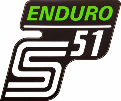 Zdjęcie produktu dla Oslona boczna z folii samoprzylepnej "S51 Enduro" - zielony