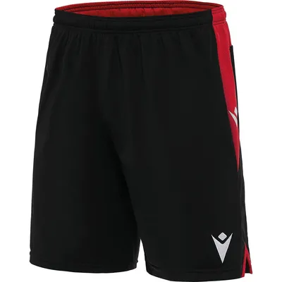 Immagine prodotto di Pantaloncini Macron Tempel per bambini - Nero / Rosso