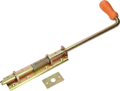 Obrázek produktu pro KOTARBAU® Pružinový šroub 380/13 mm široký žlutý pro garážová vrata a branky s dřevěnou rukojetí