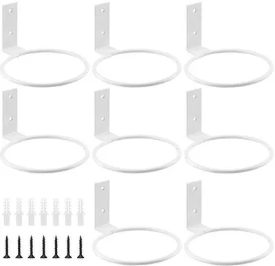 Image de Pots de fleurs blancs en métal, lot de 8, 10 cm