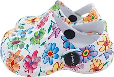 Kinder Clogs mit Blumenmuster