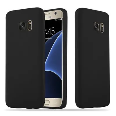 Image de Cadorabo Housse pour Samsung Galaxy S7 Housse en noir Housse pour portable TPU Silicone Etui Case Cover