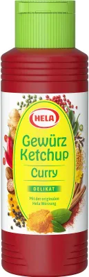 Produktbild von Hela Gewürz Ketchup Curry delikat mit dem grünen Deckel 300ml
