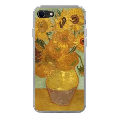 Produktbild von MuchoWow® Handyhülle Schutzhülle Hülle für iPhone 8 Sonnenblumen - Vincent van Gogh Silikon Softcase Handy Hülle - Schutzhaube