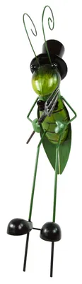 Produktbild von Beeindruckender Gartenstecker Grashüpfer - Höhe ca. 65 cm