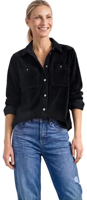 Produktbild von Street One Damen Cord-Hemdbluse mit Brusttaschen