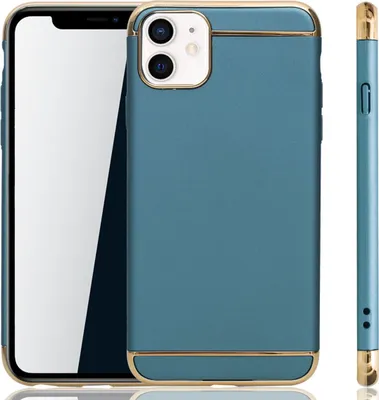 Productafbeelding van Apple iPhone 12 mini telefoonhoesje, beschermende case, bumper, harde hoes, blauw