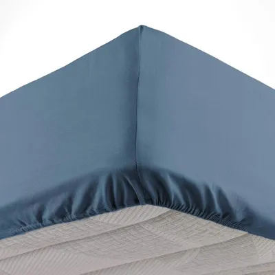 Image de Drap housse - Douceur d'Intérieur - Oscar - Microfibre - 190x140cm - bleu
