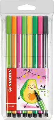Produktbild von STABILO Filzstift Pen 68 8er Set verschiedene Farben