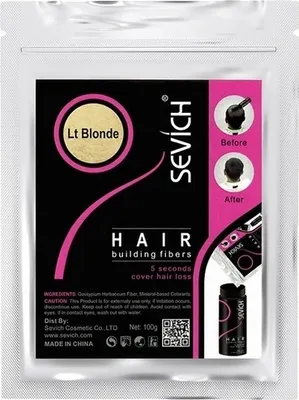 Produktbild von Haarverdichtungsfaser, 10 Farbkeratinpulver, Haarwachstumsfaser, Hellblond --500g